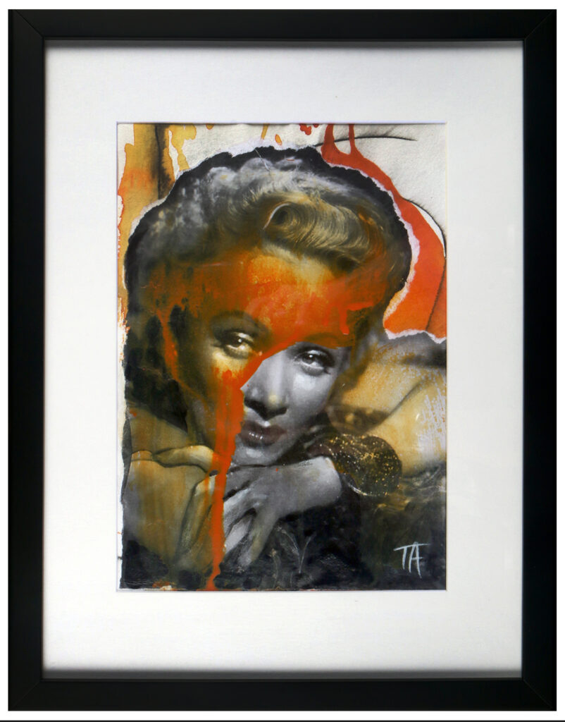 Foto af Terese Andersen Painting A4+ramme 43x33cm Marlene Dietrich 3