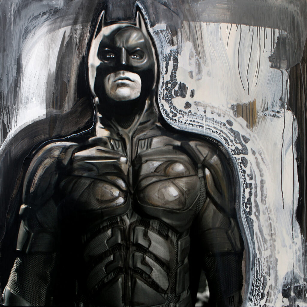 Foto af Terese Andersen Painting 120x120cm Batman 2