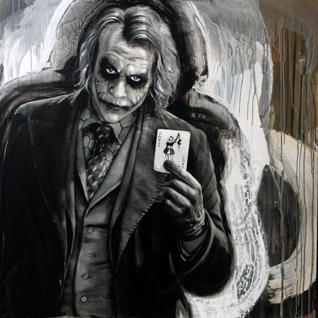 Foto af Terese Andersen Painting 120x120cm Joker 2