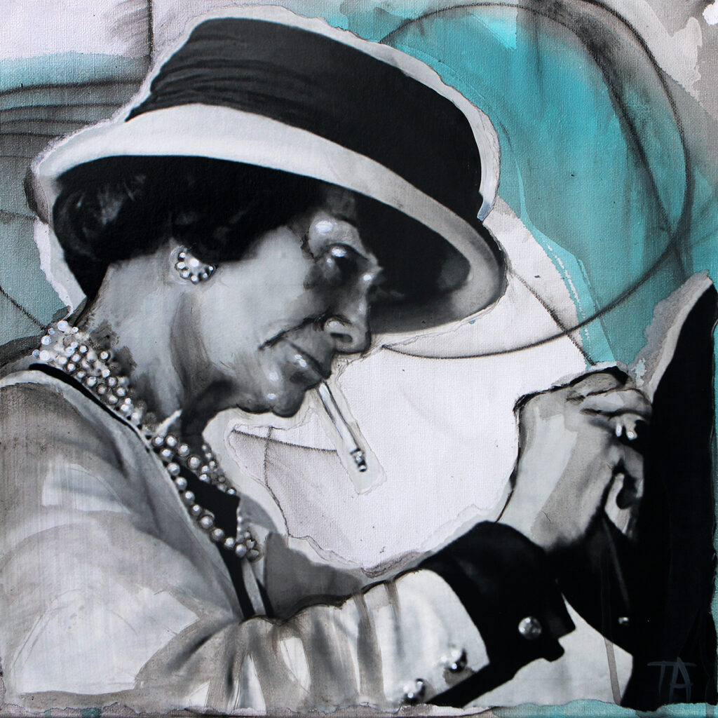 Foto af Terese Andersen Painting 40x40cm Coco Chanel 2