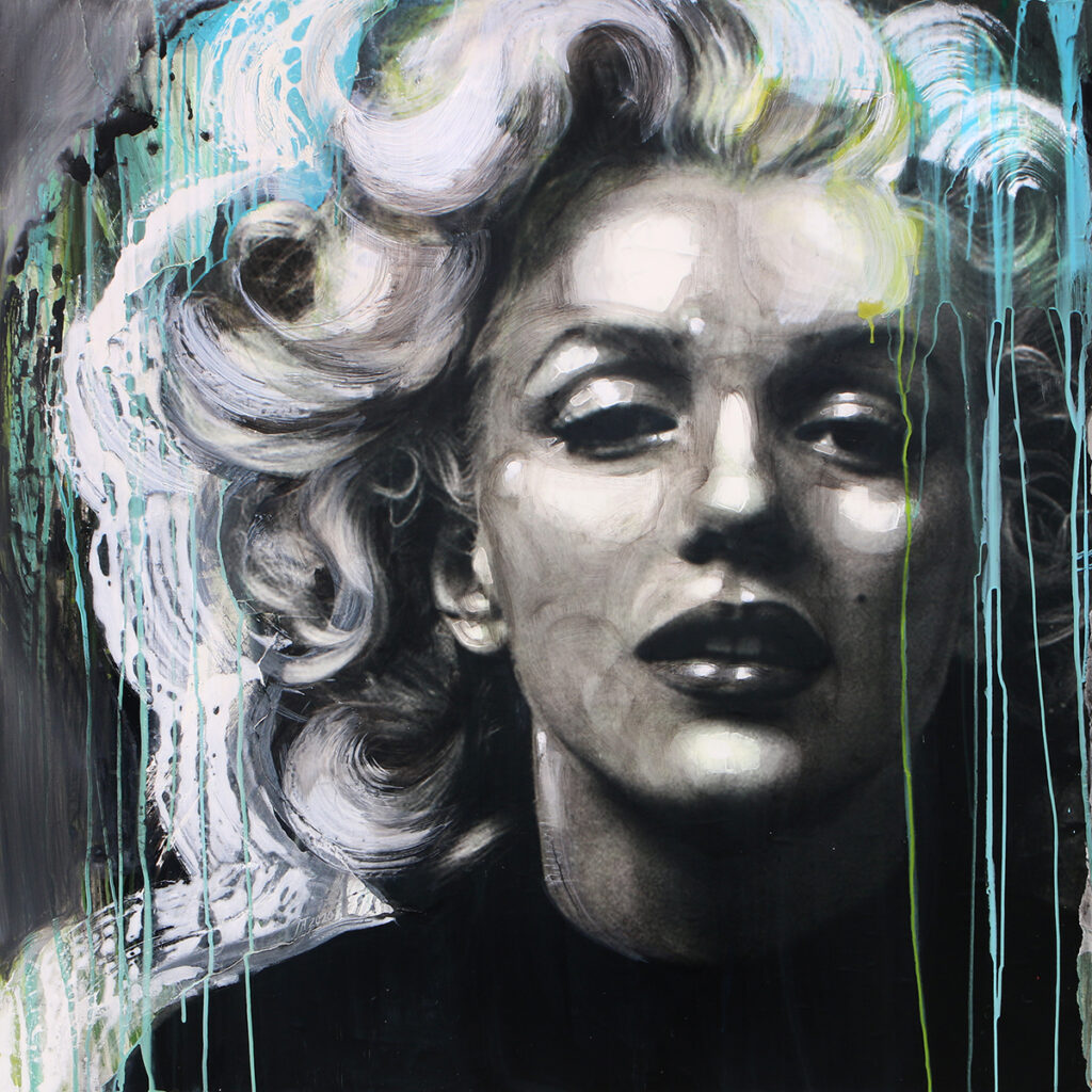Foto af Terese Andersen Painting 120x120cm Marilyn Monroe 2