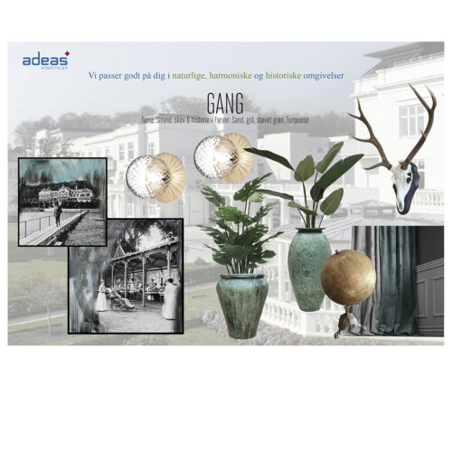 Foto af Adeas Hospitaler indretningsforslag - Moodboard gang