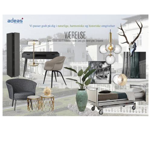 Foto af Adeas Hospitaler indretningsforslag - Moodboard patientrum