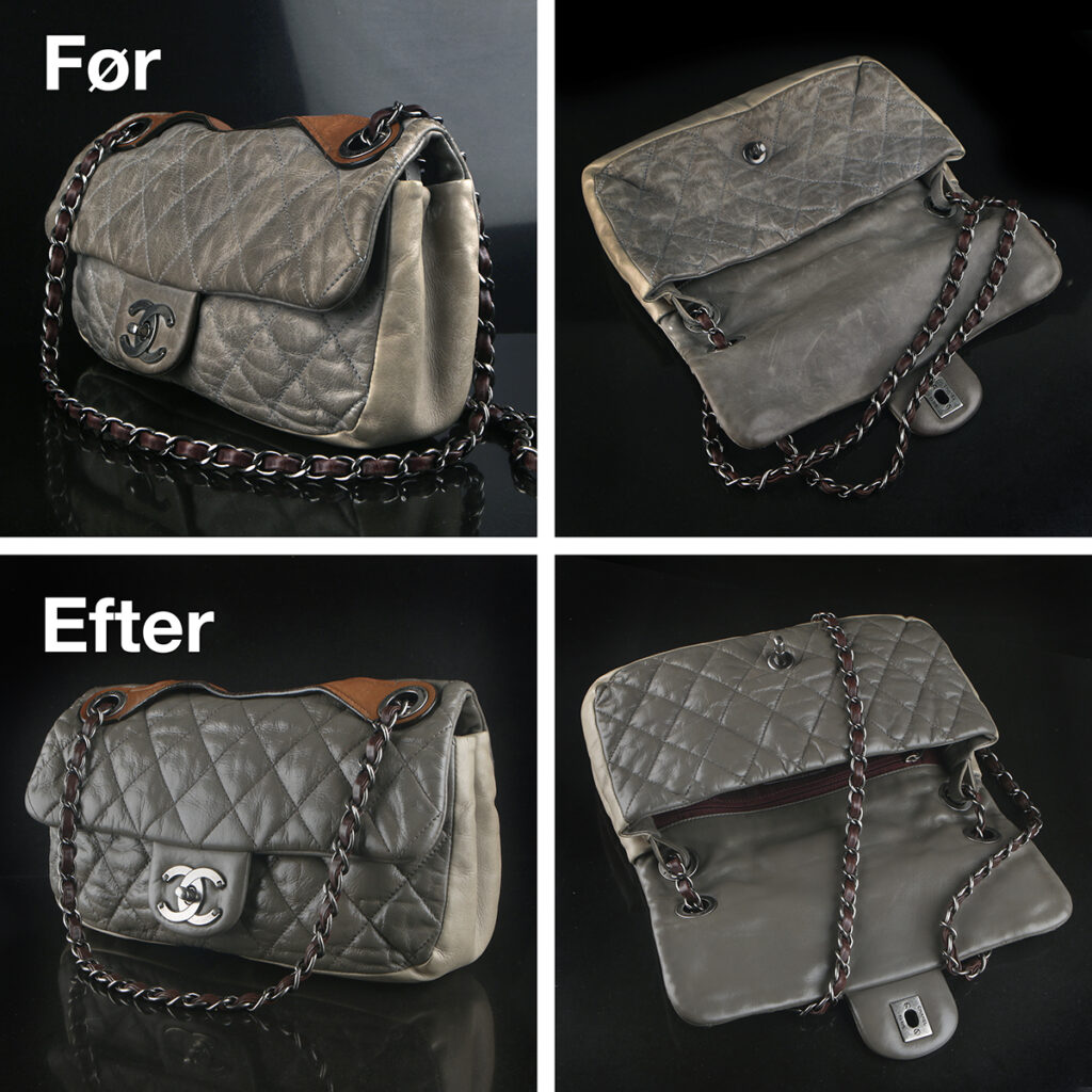 Chanel taske - Quilted Iridescent Leather - In-the-Mix - Medium Flap Bag - clean and touch-up