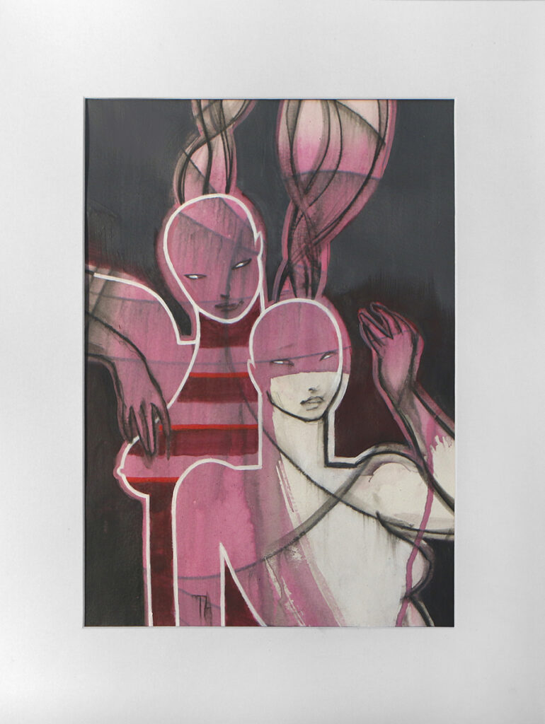 Terese Andersen - Visuel Art - A4+ramme - 43x33cm 'Søstre'