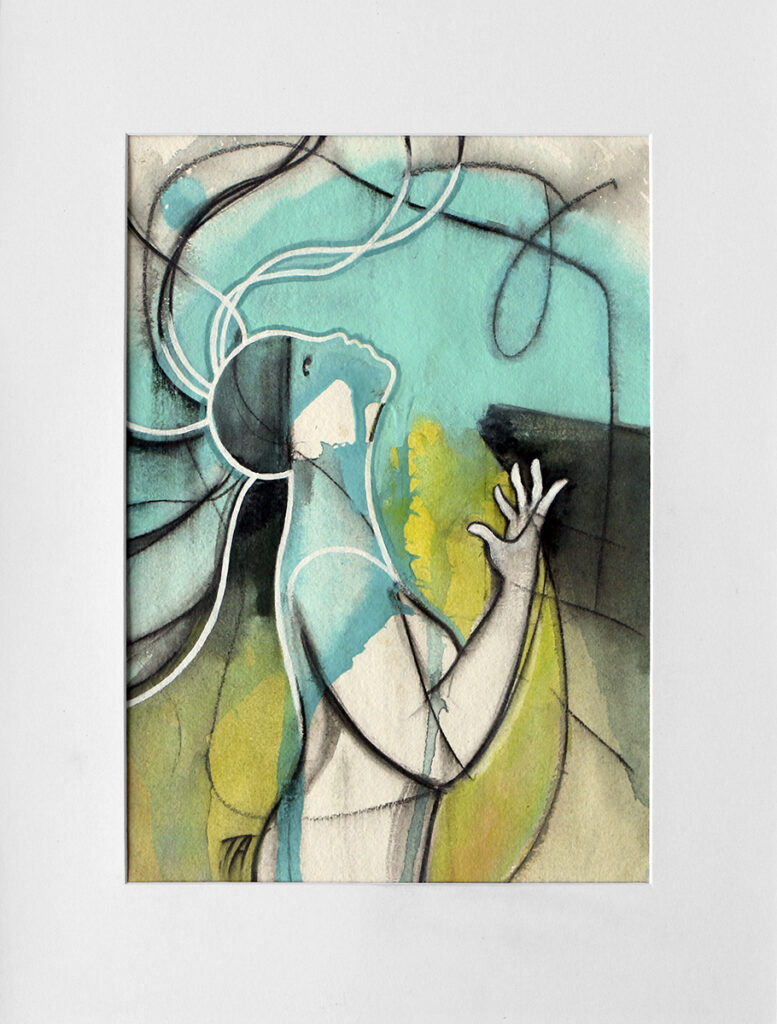 Terese Andersen - Visuel Arts - A4+ramme - 43x33cm - Regn