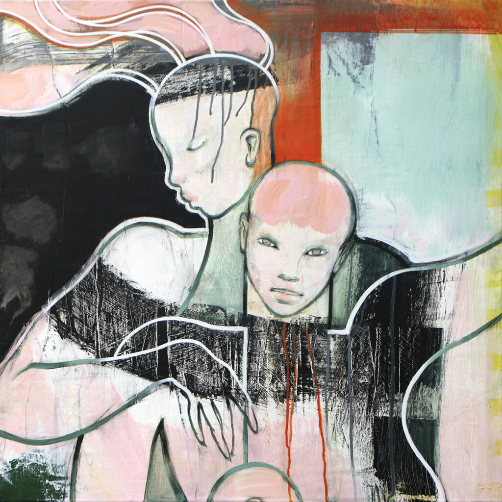 Terese Andersen - Visuel Arts - Akryl på lærred - 80x80cm - 'Vinduet'