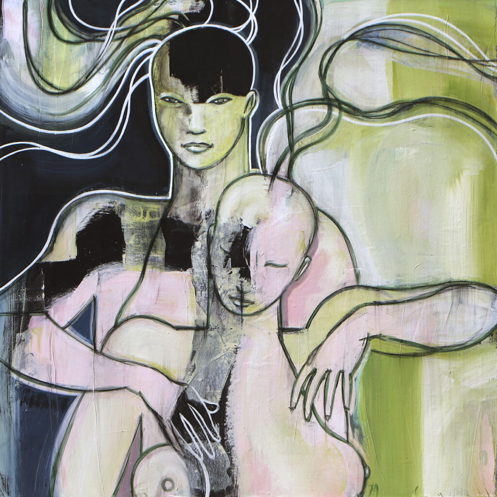 Terese Andersen - Visuel Arts - Akryl på lærred - 130x130cm - 'Brise'